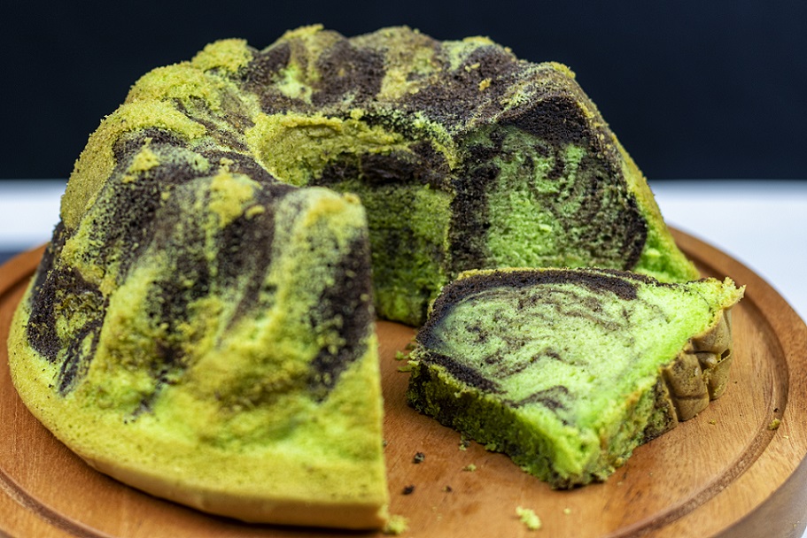Pandan Marble Cake