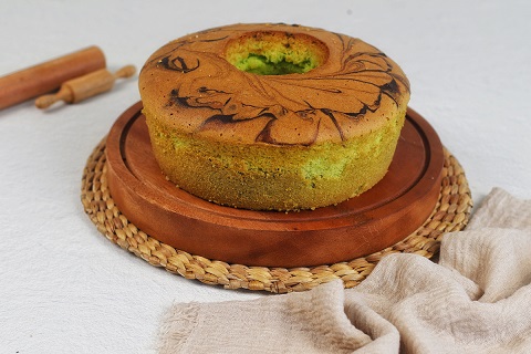 Pandan Marble Cake